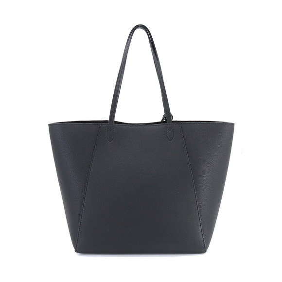 Louis Vuitton Lock Me Cover Tote Bag Leather Noir RFID Silver Hardware - Picture 2 of 7